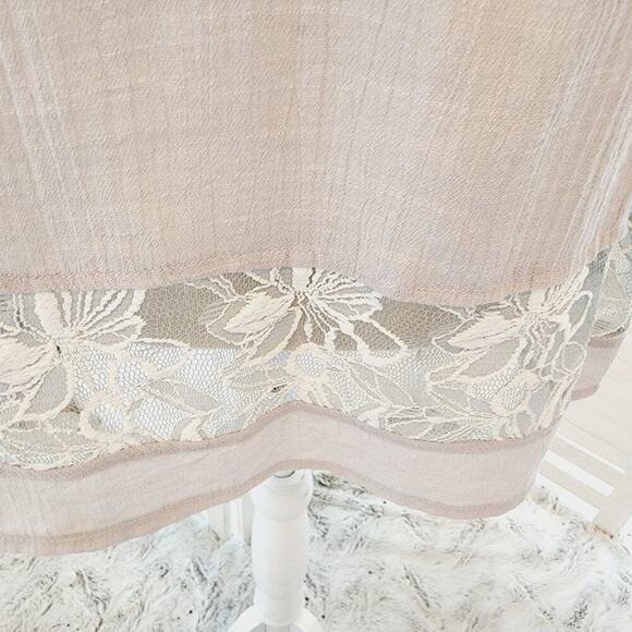 AREVE TIE BACK LACE TUNIC BLOUSE SIZE SMALL - Picture 2 of 10